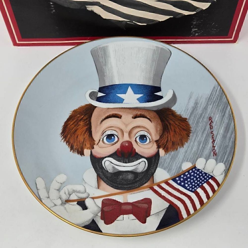 RED SKELTON COLLECTION COLLECTOR PLATE THE PLEDGE AMERICAN 4766/10000 IN BOX